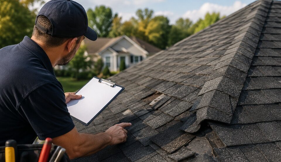 Roof inspection highlighting common roofing issues on a Sunnyvale, CA roofing project