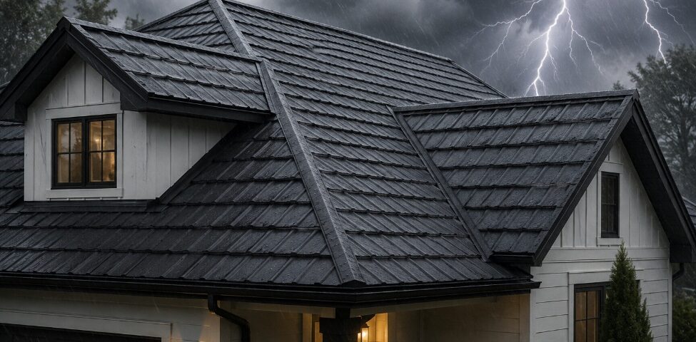 Sunnyvale, CA roofing with protective metal materials designed to help shield homes from harsh weather.